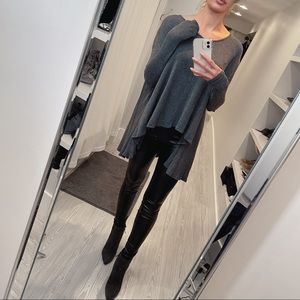 Cozy Bat-Wing Gray Top